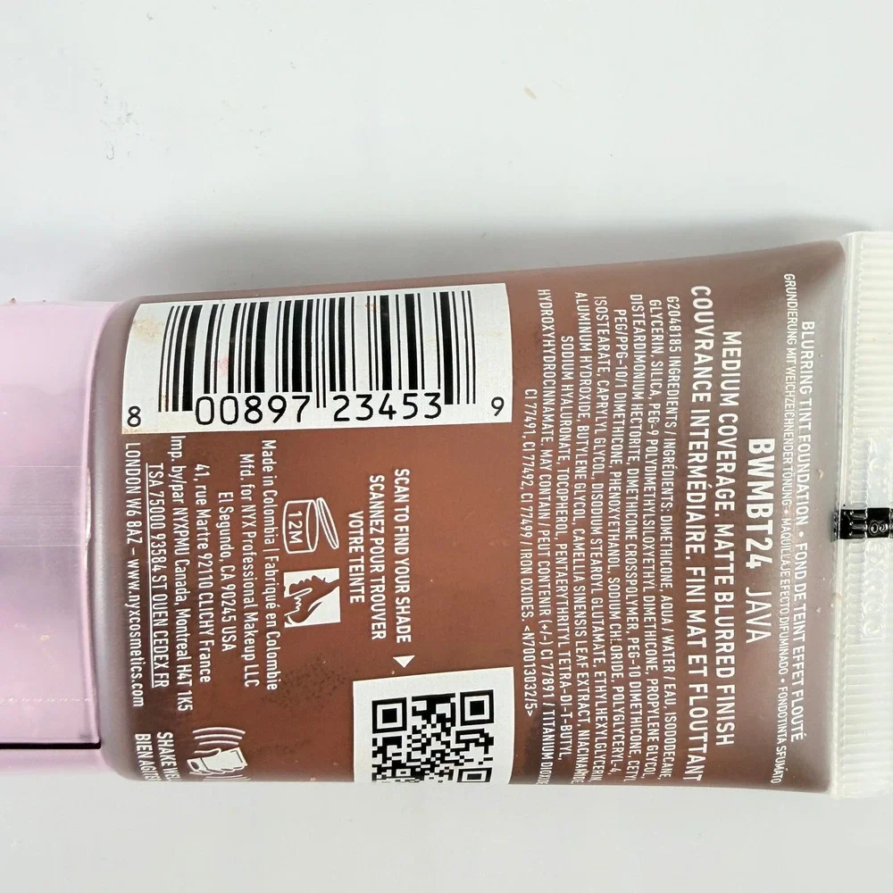 NYX Bare With Me Blur Foundation 24 Java Matte Full Coverage Lot of‎ 5 New